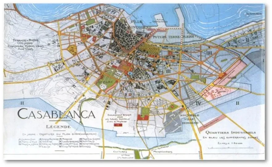 1914 Prost's urban plan for Casablanca